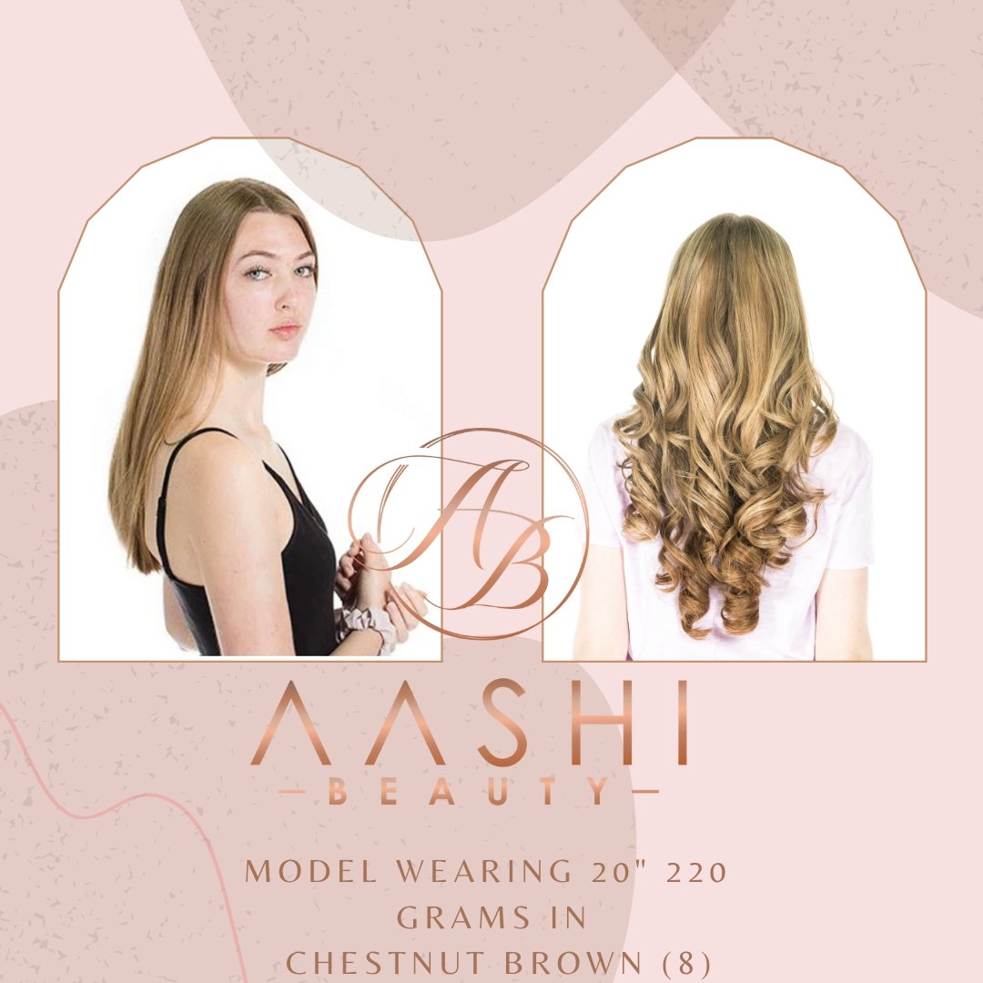 Dark Blonde, Bronde Blended Hair Extensions (#8) - Aashi Beauty