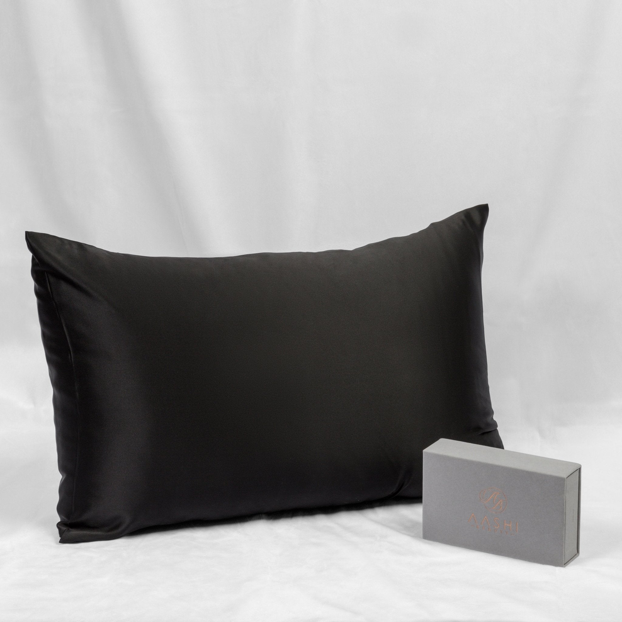 100% Pure Charmeuse Silk Pillowcase - made in Canada (Queen Size) Choose Colour/ Custom Colours - Aashi Beauty