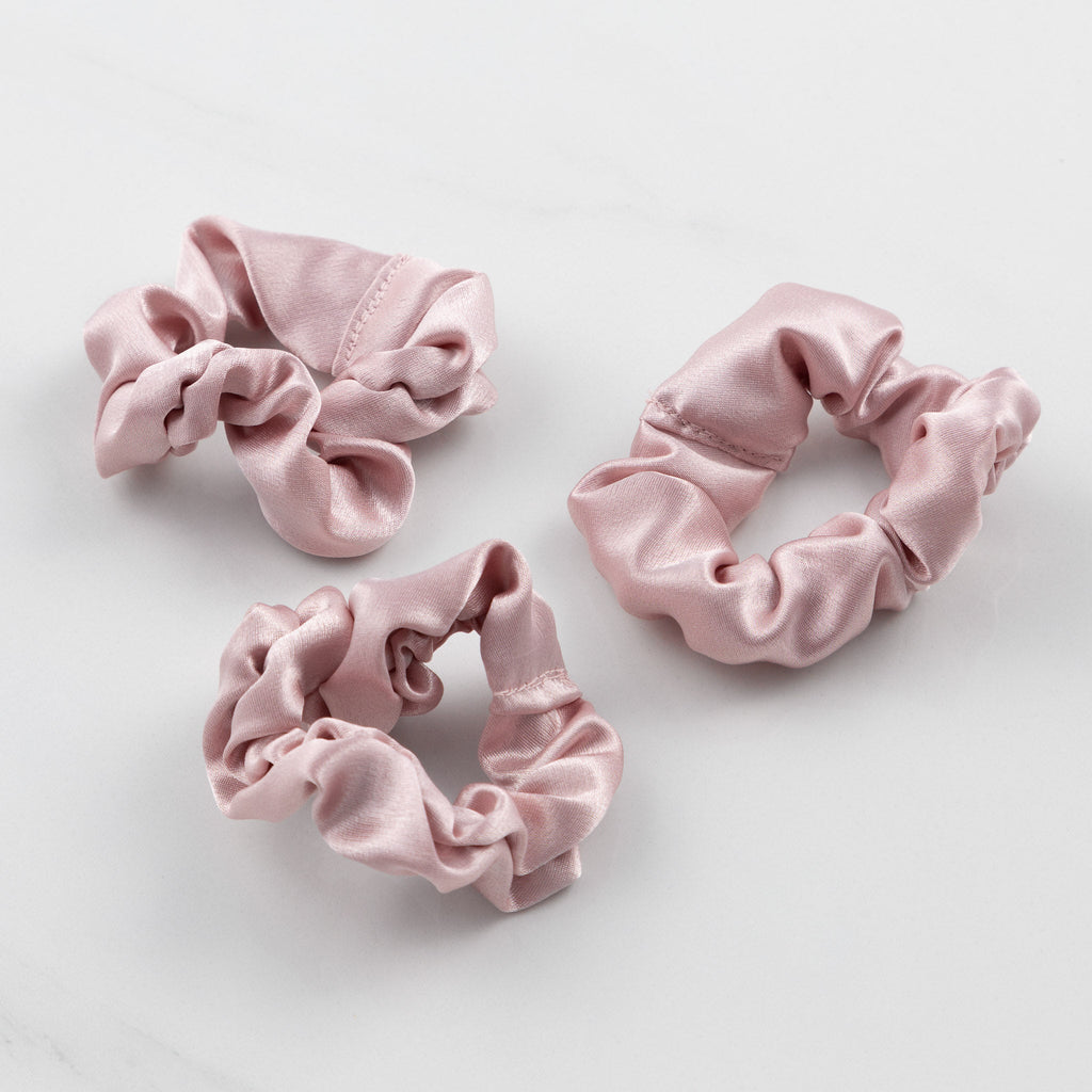 100% Pure Silk 3 Packs Scrunchies - Aashi Beauty