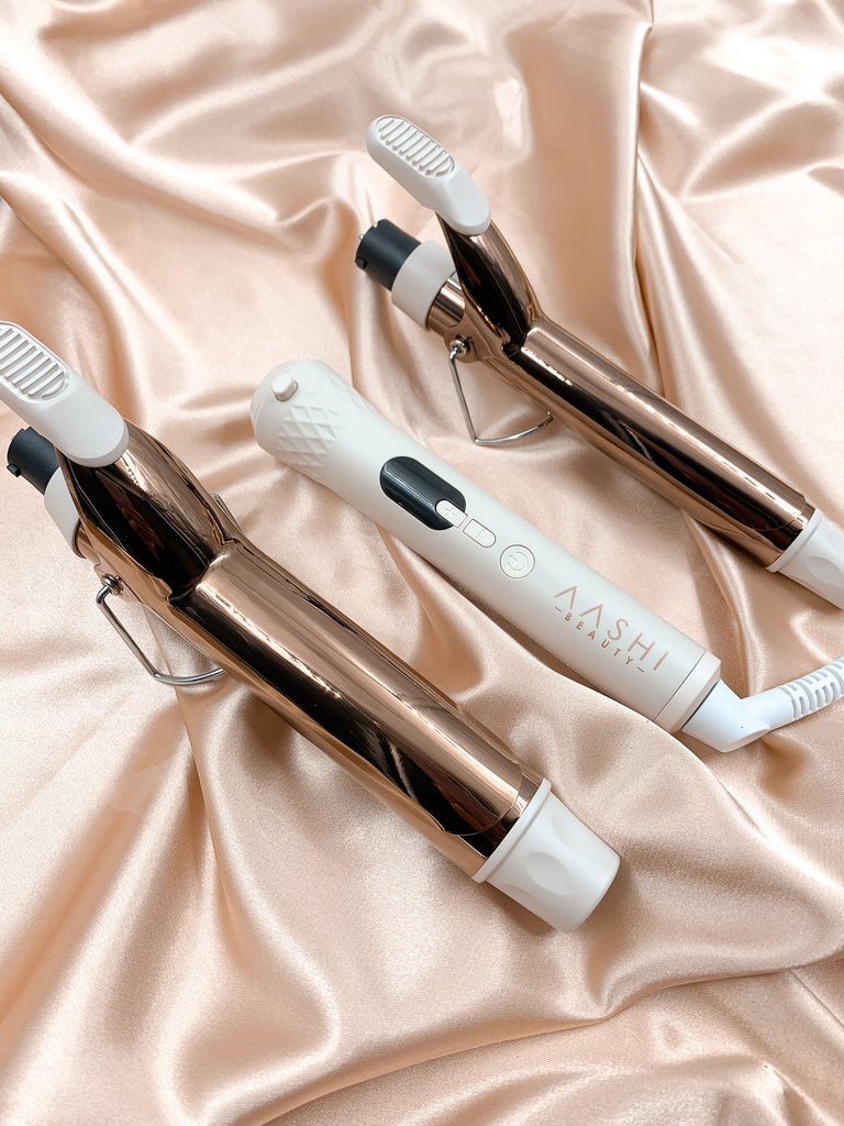 2 in 1 Titanium Curler, 32mm & 25mm (1.25" & 1") Clamp Curler - Aashi Beauty