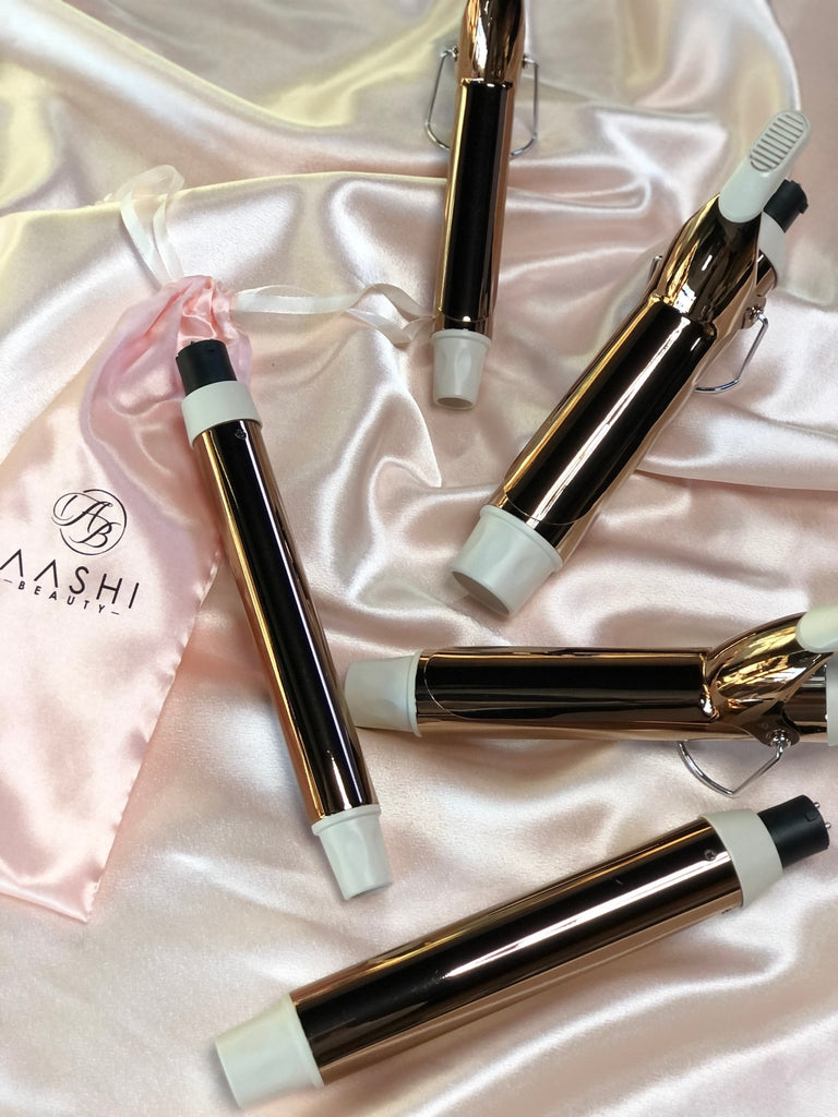 3 in 1 Titanium Curler, 38mm, 32mm & 25mm (1.5" 1.26" & 1") Clamp Curler - Aashi Beauty