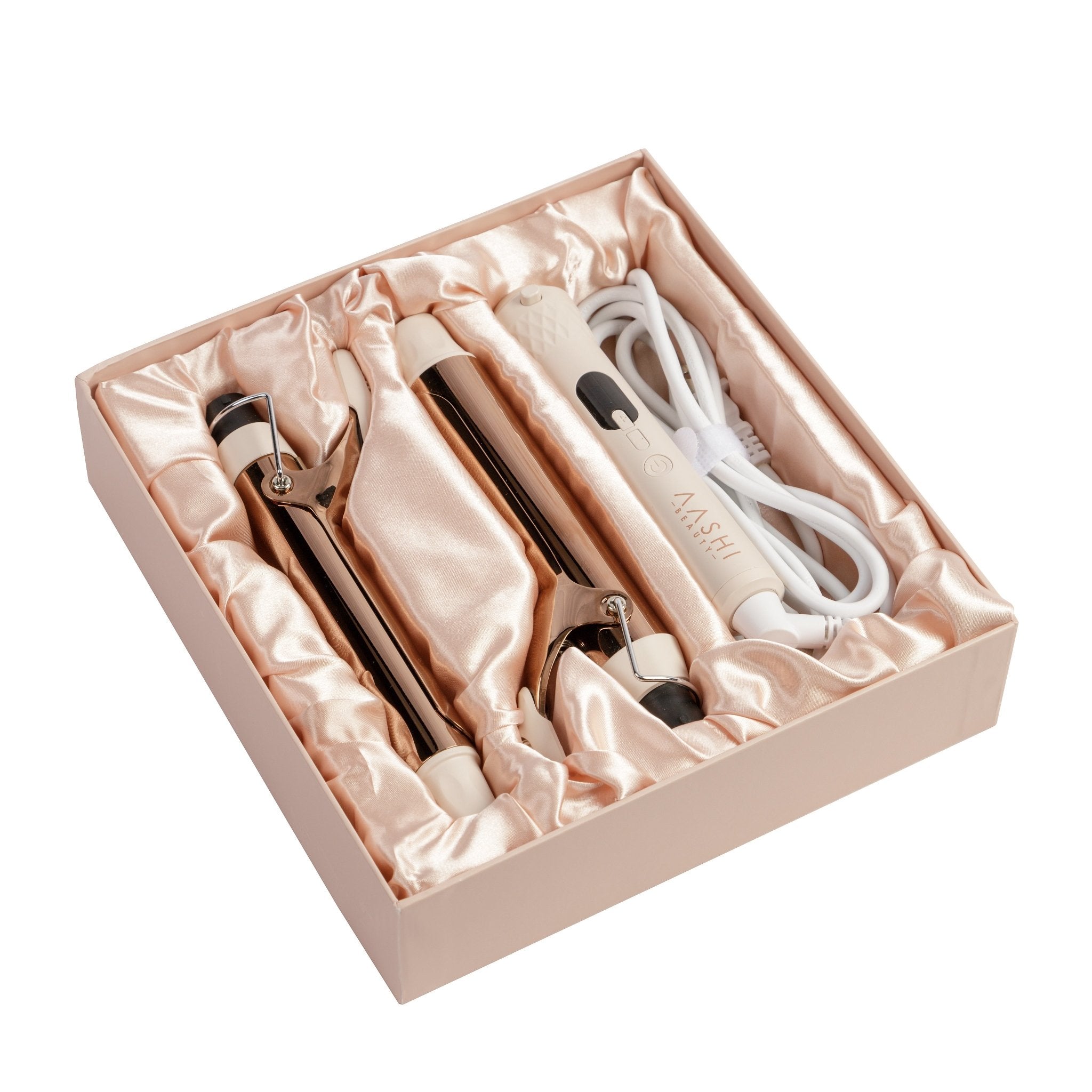 3 in 1 Titanium Curler, 38mm, 32mm & 25mm (1.5" 1.26" & 1") Clamp Curler - Aashi Beauty
