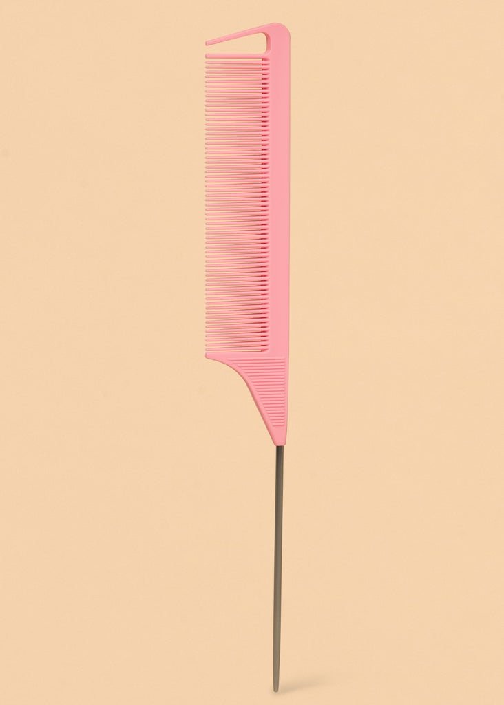 Aashi Beauty Professional Pink Teasing/Comb Series. Wide-Tooth Detangling Comb, Parting Teasing Comb, Triple Threat Teasing Comb, Duo Teaser Hair Brush - Aashi Beauty
