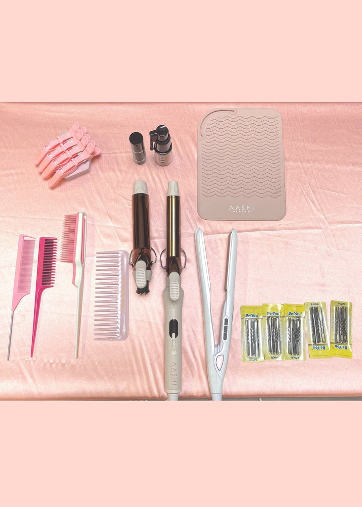 Aashi x Pink Orchid Studio Master Class Kit (With Wand Curler) - Aashi Beauty