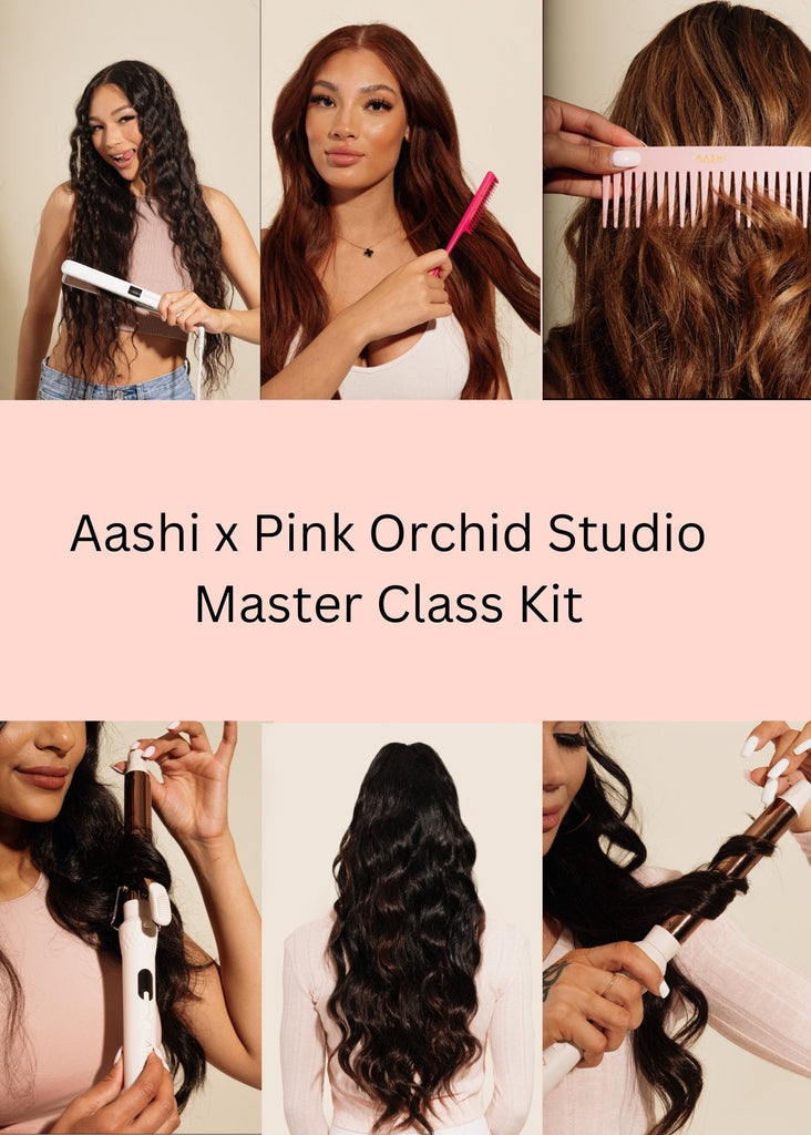 Aashi x Pink Orchid Studio Master Class Kit (With Wand Curler) - Aashi Beauty