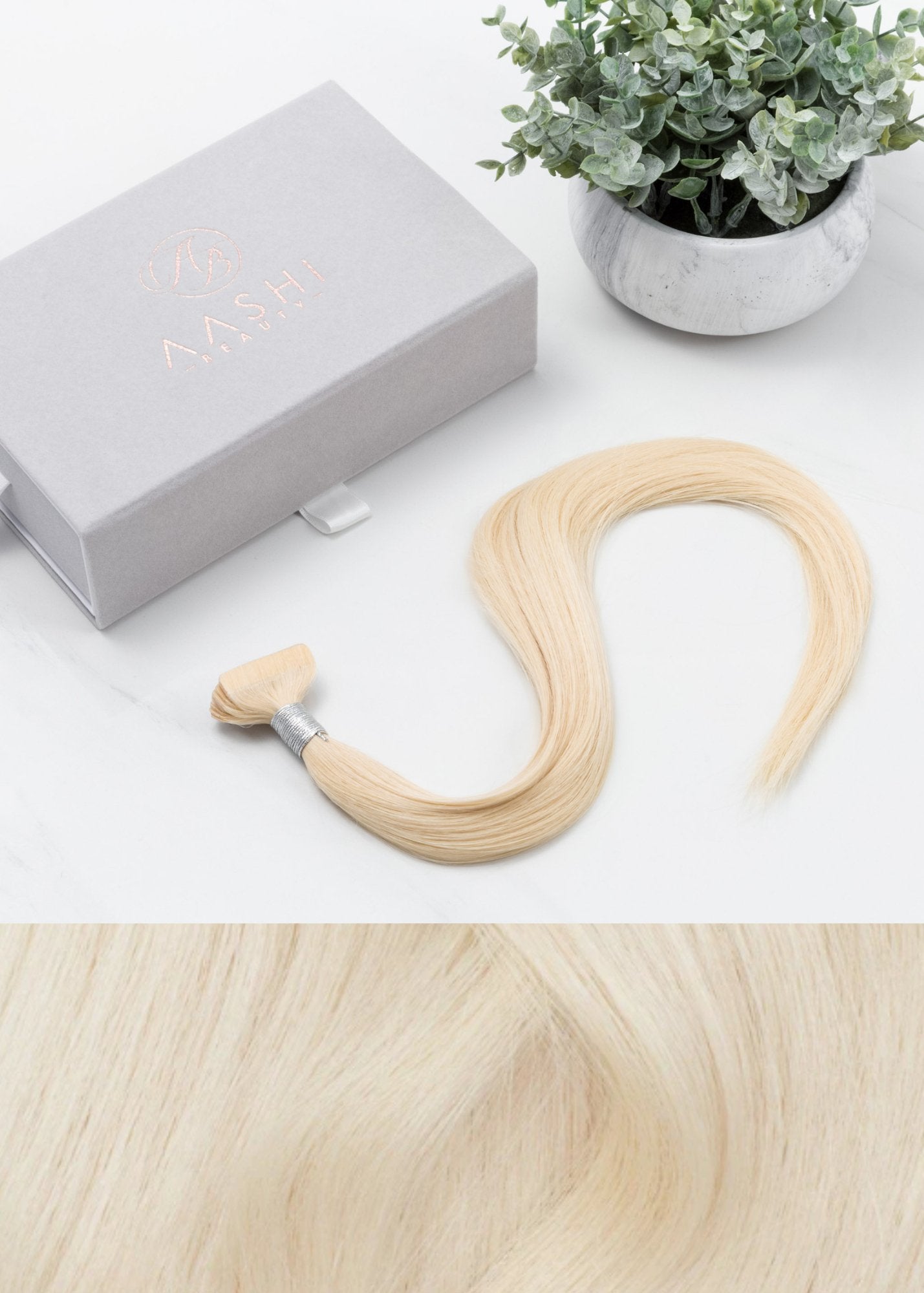 Ash Blonde (#60) Tape-In - Aashi Beauty
