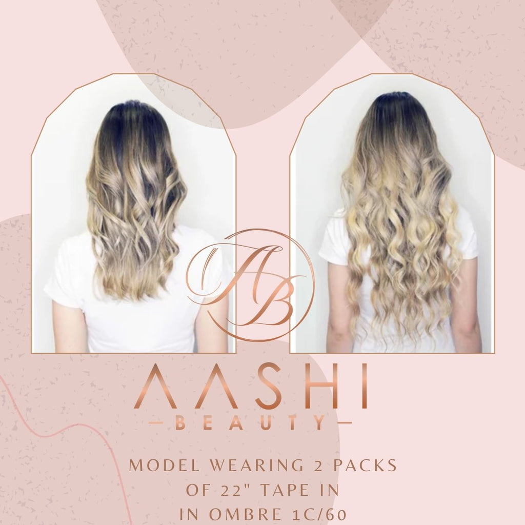 Ash Blonde (#60) Tape-In (Double Drawn THICK) - Aashi Beauty