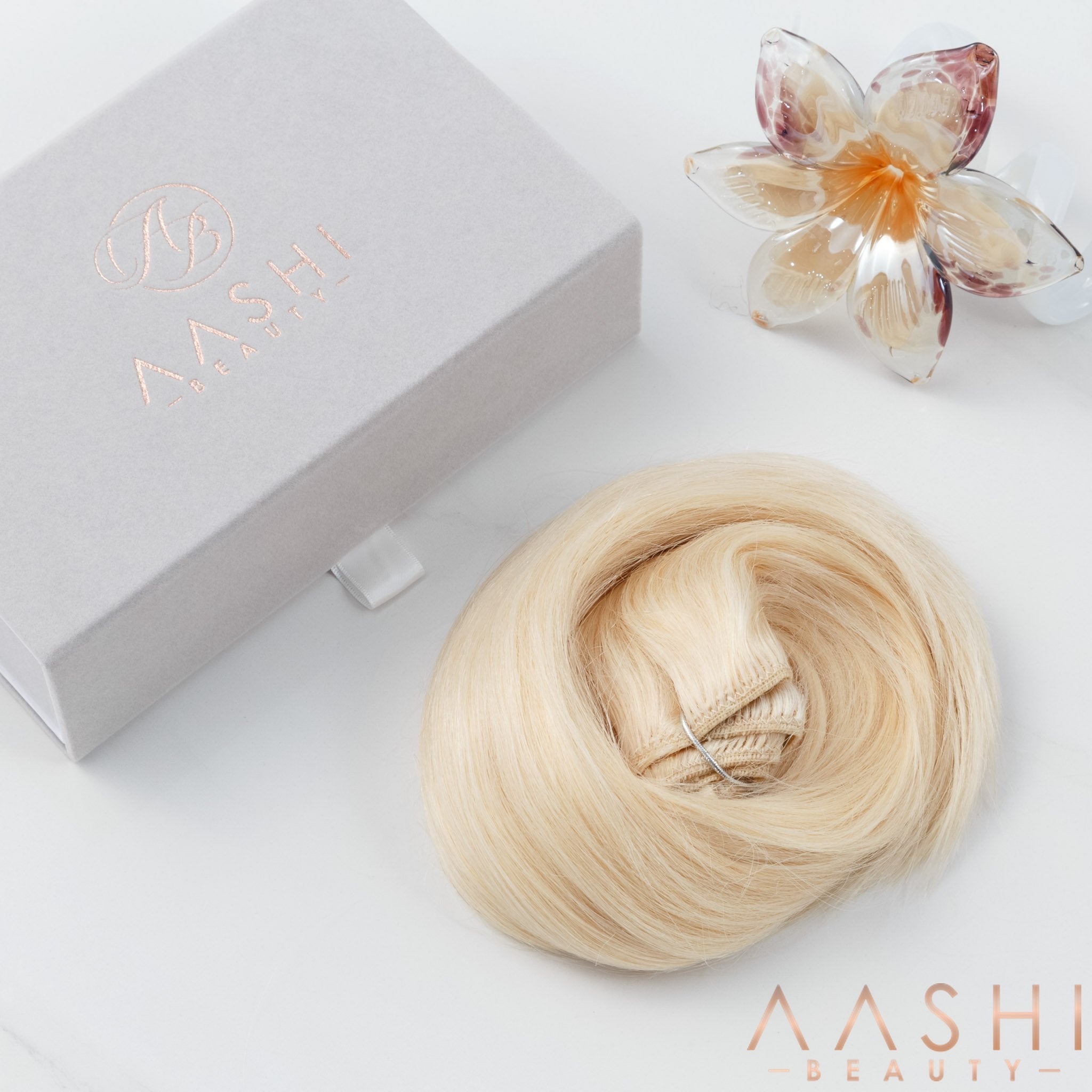 Ash Blonde Hair Extensions (#60) - Aashi Beauty