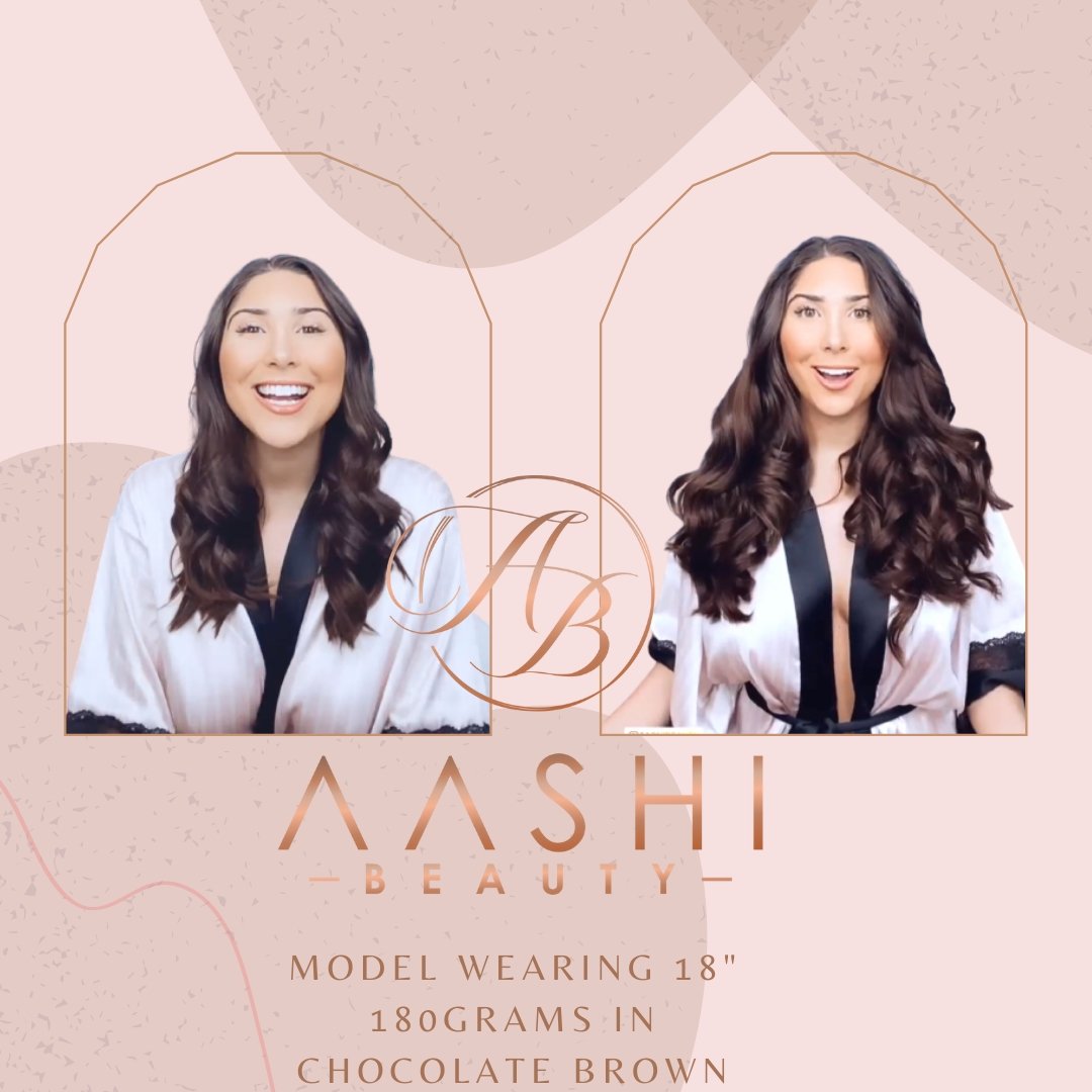 Chocolate Brown Hair Extensions (#2) - Aashi Beauty