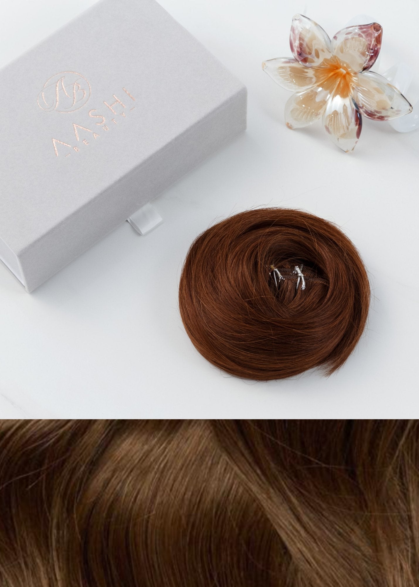 Chocolate Brown Hair Extensions (#2) - Aashi Beauty