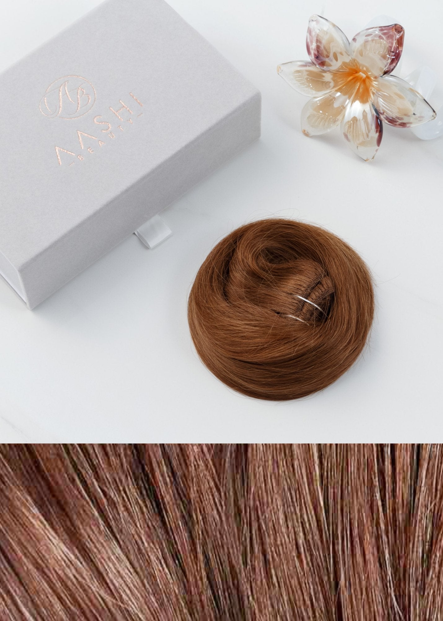 Clip-In Oak Brown Hair Extensions (#5) - Aashi Beauty