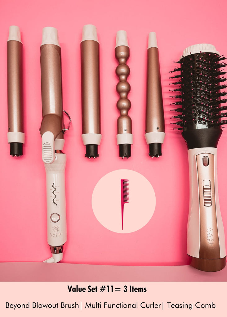 Combo Deal/ Beyond Blowout Brush & Multi-Functional Curler - Aashi Beauty