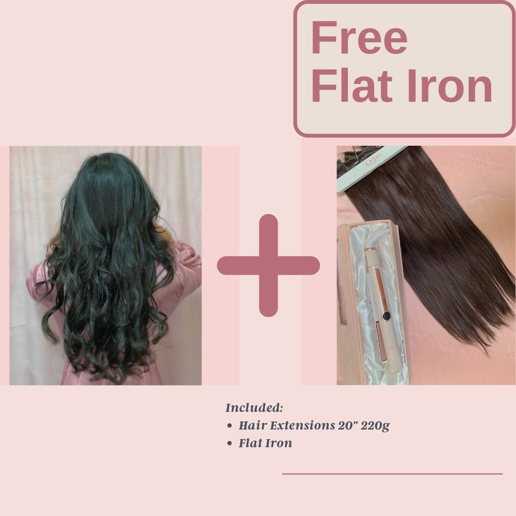 Combo Deal Flat Iron & Hair Extension (Limited Deal) - Aashi Beauty