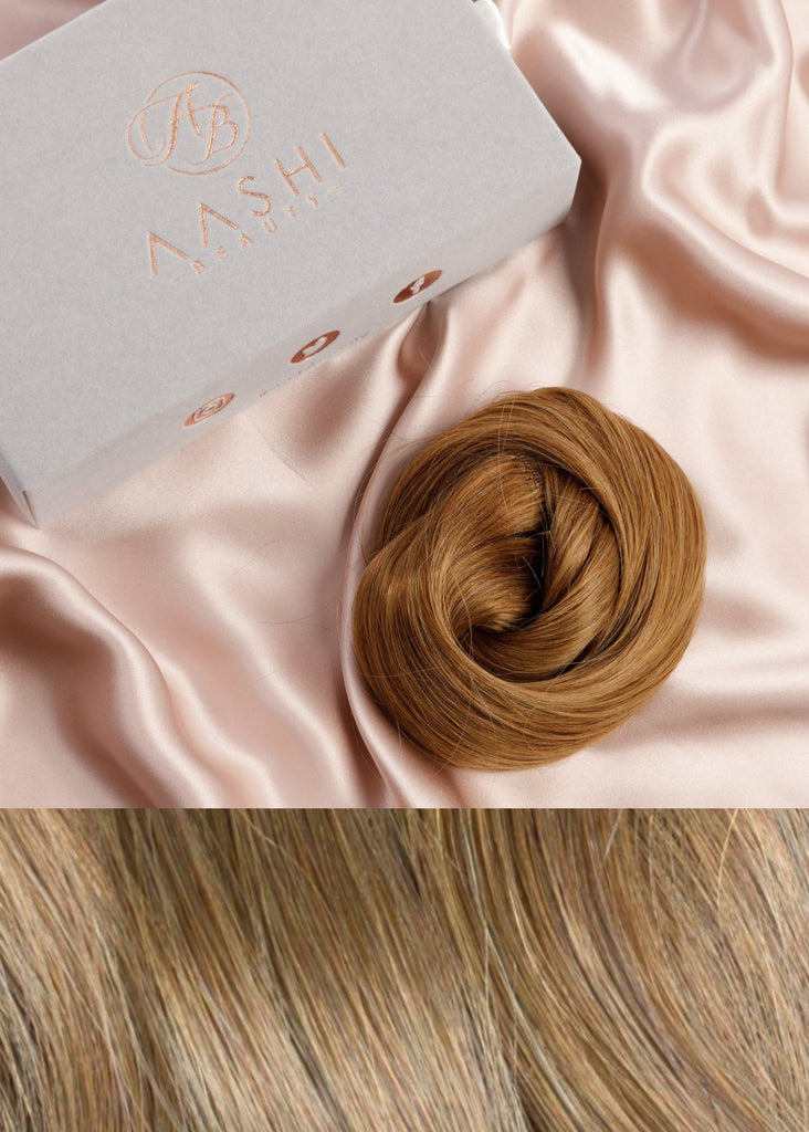 Dark Blonde, Bronde Blended Hair Extensions (#8) - Aashi Beauty