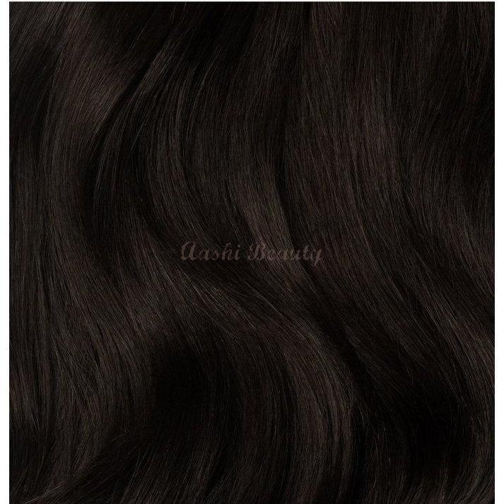 Espresso Brown Tape In Hair Extensions #1C (Double Drawn Thick) - Aashi Beauty
