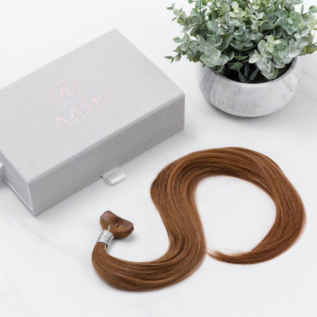 Golden Honey Brown (#6) Tape-In (Double Drawn Thick) - Aashi Beauty