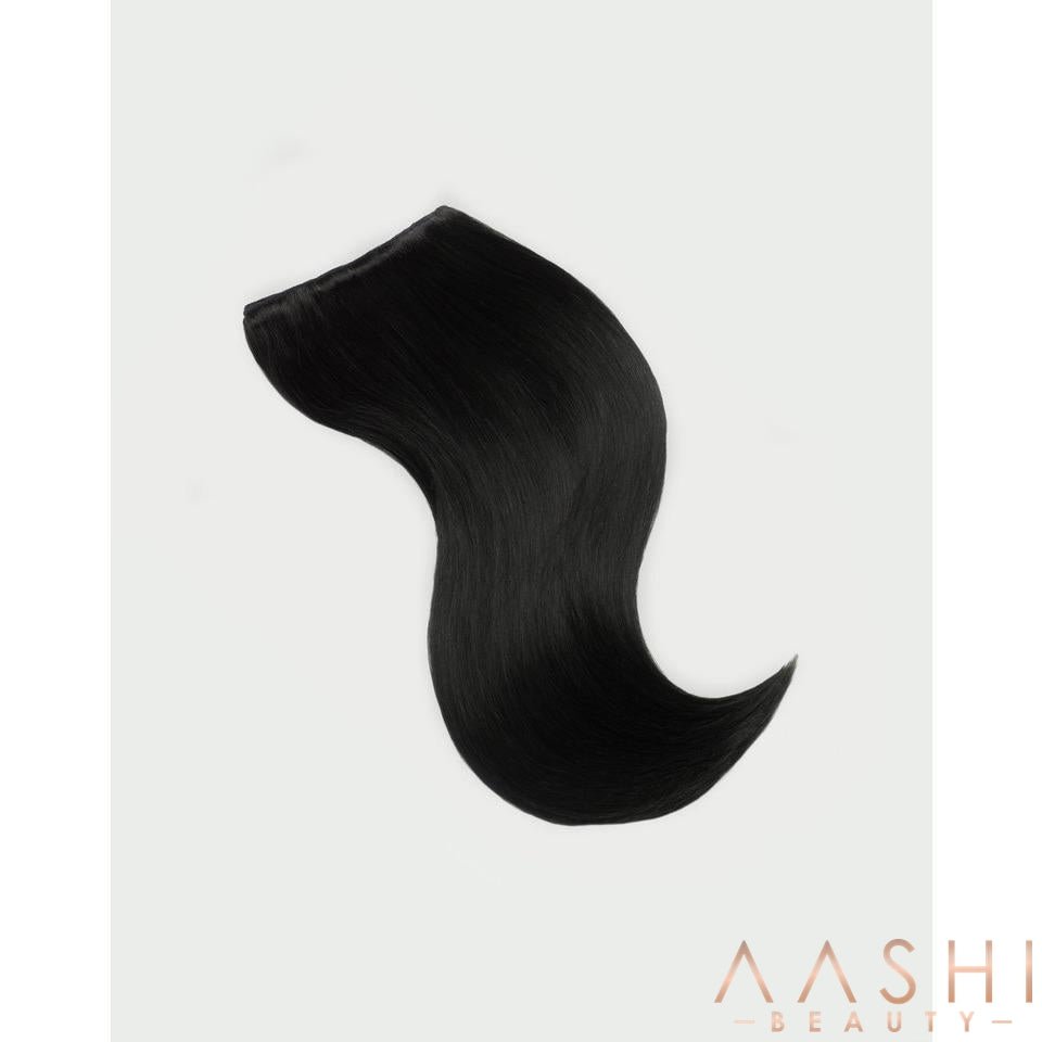 Jet Black Clip-In Hair Extensions (#1) - Aashi Beauty