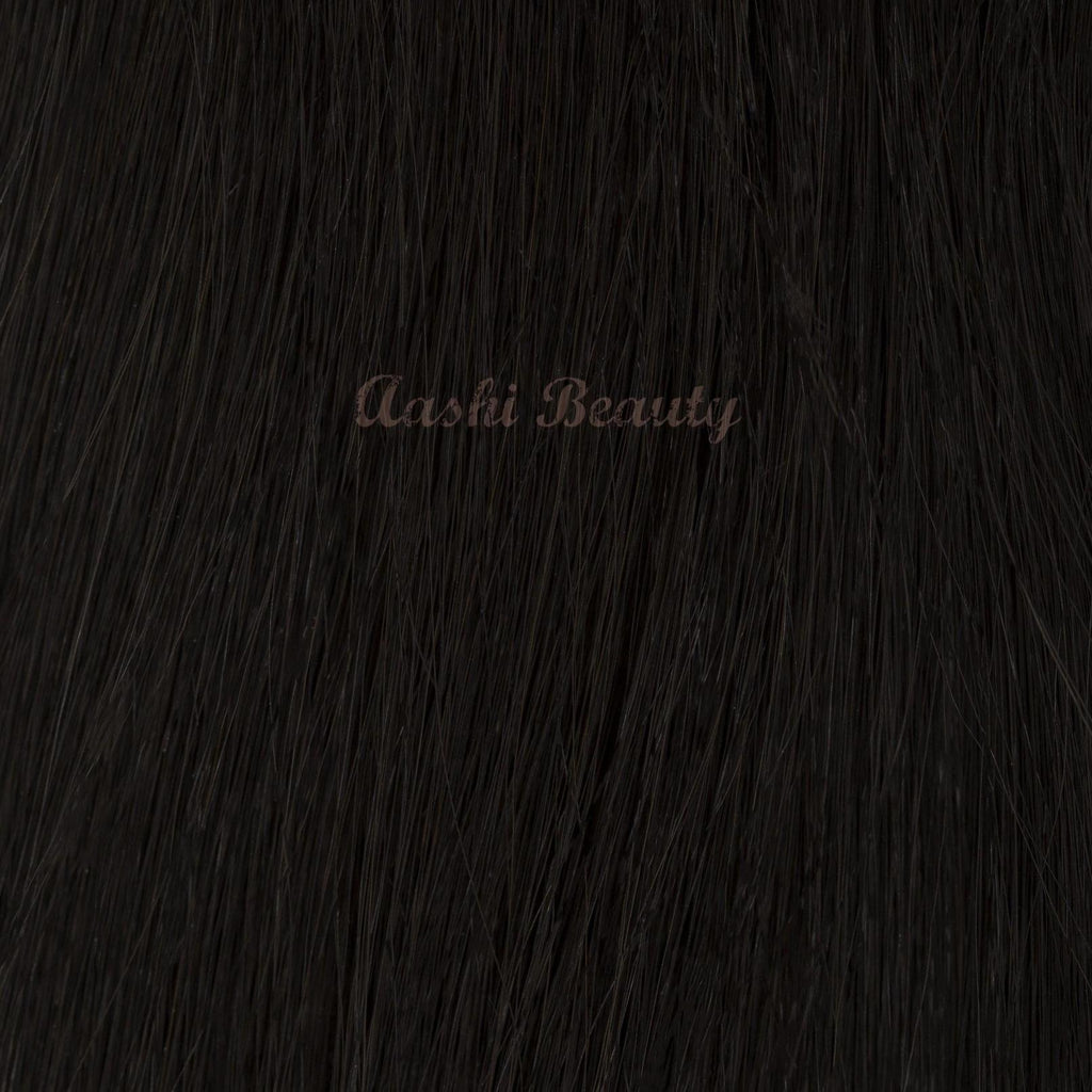 Off Black (#1B) Tape-In - Natural Drawn (Thin) - Aashi Beauty